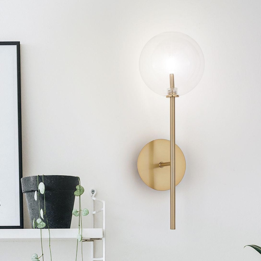 Ideal Lux - LED Sienas lampa EQUINOXE 1xG4/2W/230V misiņš/caurspīdīga