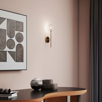 Ideal Lux - LED Sienas lampa EQUINOXE 1xG4/2W/230V misiņš/caurspīdīga
