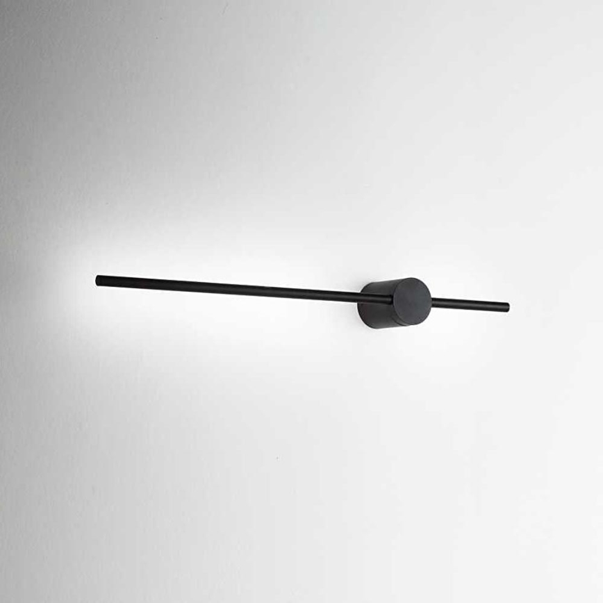 Ideal Lux - LED Sienas lampa ESSENCE LED/12W/230V 4000K 70 cm CRI 90 melna