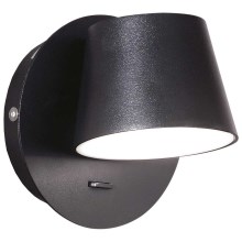 Ideal Lux - LED Sienas lampa GIM LED/6W/230V melna