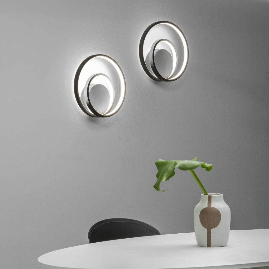 Ideal Lux - LED Sienas lampa OZ LED/26W/230V CRI 90 melna