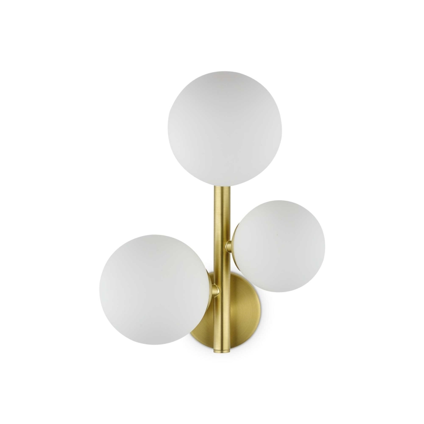 Ideal Lux - LED Sienas lampa PERLAGE 3xG9/3W/230V zelta/balta