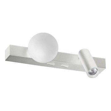 Ideal Lux - LED Sienas lampa PING PONG 2xLED/3W/230V CRI 90 matēts hroms