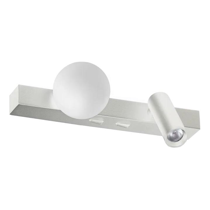 Ideal Lux - LED Sienas lampa PING PONG 2xLED/3W/230V CRI 90 matēts hroms