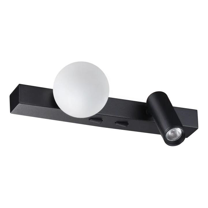 Ideal Lux - LED Sienas lampa PING PONG 2xLED/3W/230V CRI 90 melna
