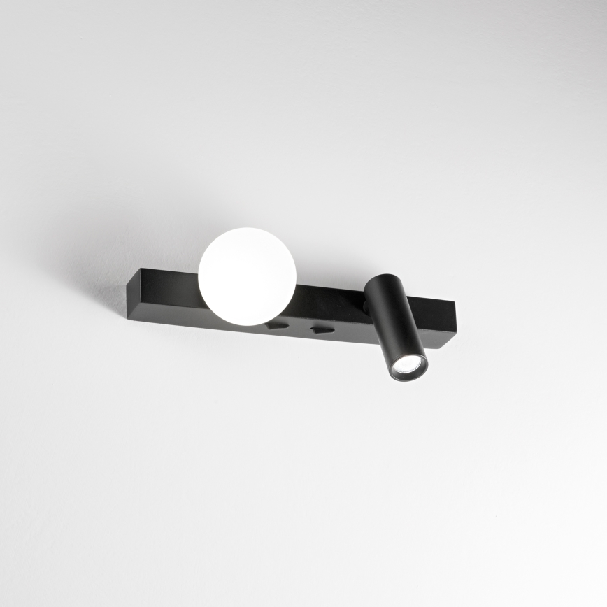 Ideal Lux - LED Sienas lampa PING PONG 2xLED/3W/230V CRI 90 melna