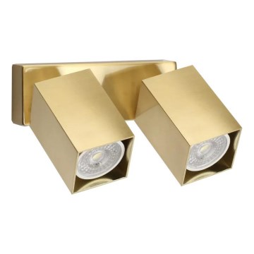 Ideal Lux - LED sienas punktveida gaismeklis DYNAMITE 2xGU10/7W/230V CRI 90 misiņš