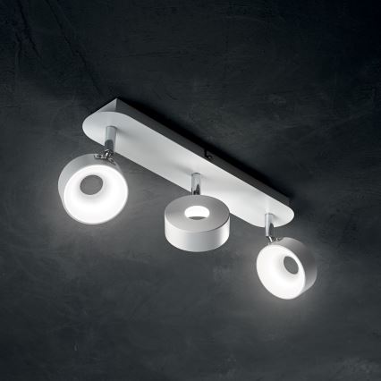 Ideal Lux - LED sienas punktveida gaismeklis OBY 3xLED/6W/230V CRI 90 balts