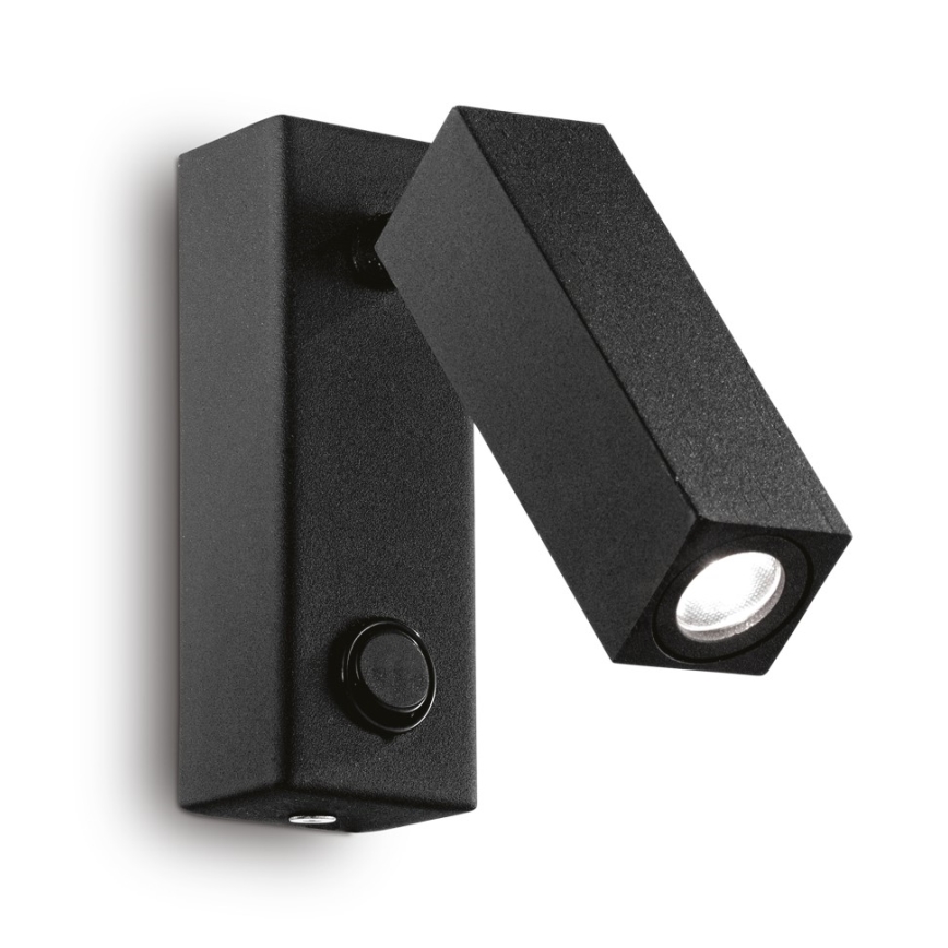 Ideal Lux - LED sienas punktveida gaismeklis PAGE LED/3W/230V CRI 90 melns