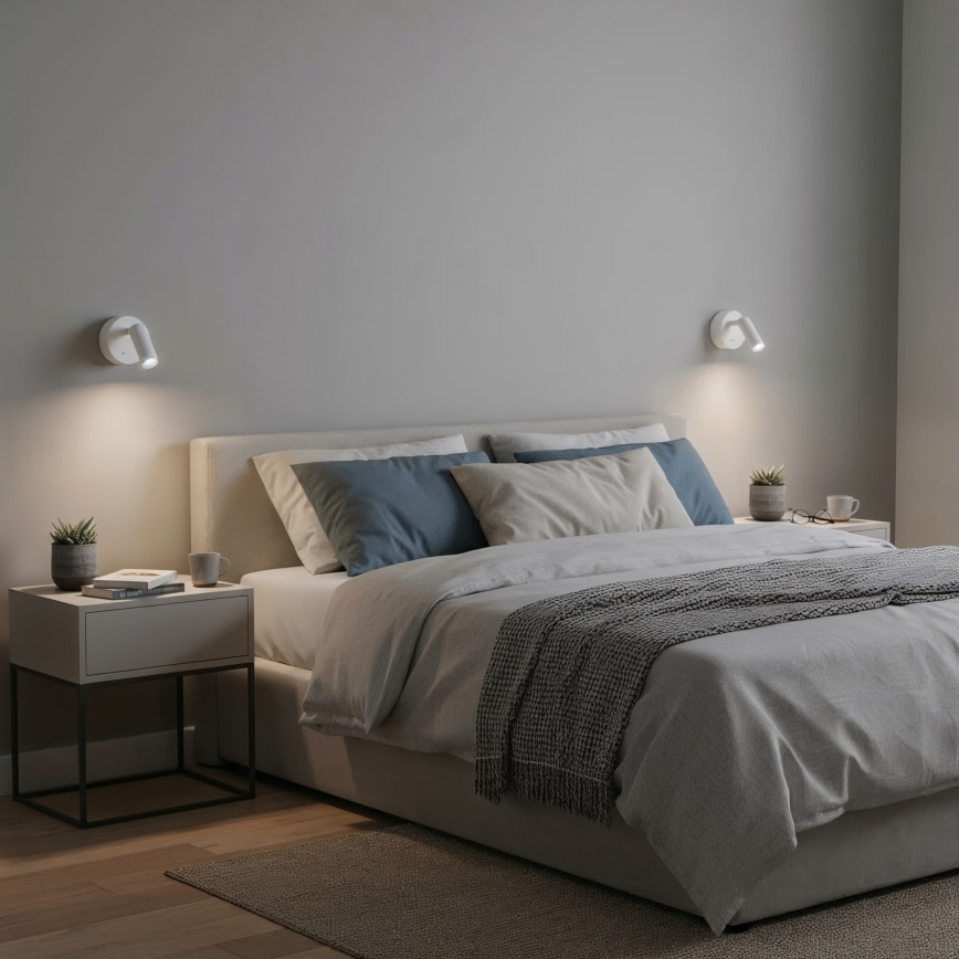 Ideal Lux - LED Sienas starmetis BEAN LED/3W/230V CRI 90 balta