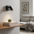 Ideal Lux - LED Sienas starmetis BEAN LED/3W/230V CRI 90 melna