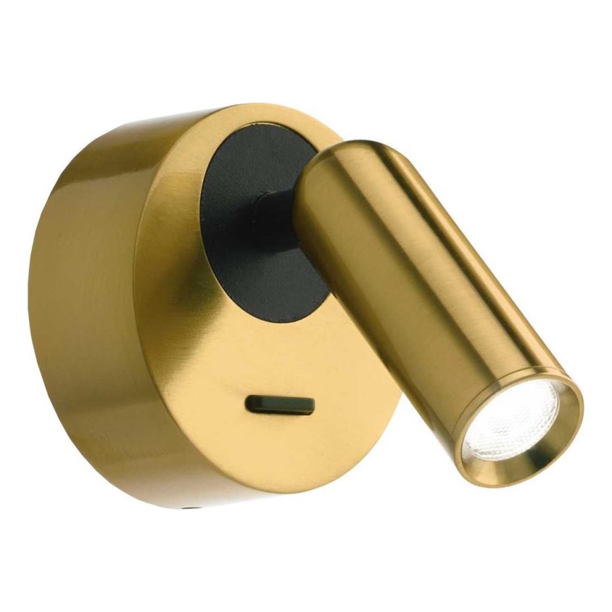 Ideal Lux - LED Sienas starmetis BEAN LED/3W/230V CRI 90 misiņš