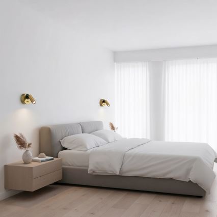 Ideal Lux - LED Sienas starmetis BEAN LED/3W/230V CRI 90 misiņš