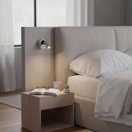 Ideal Lux - LED Sienas starmetis BEAN LED/3W/230V CRI 90 spīdīgi hromēts