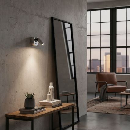 Ideal Lux - LED Sienas starmetis BEAN LED/3W/230V CRI 90 spīdīgi hromēts