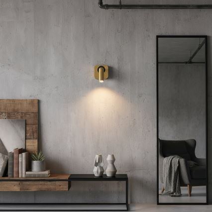 Ideal Lux - LED Sienas starmetis BEAN LED/3W/230V CRI 90 zelta