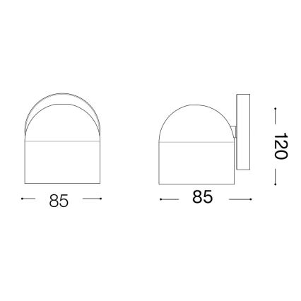 Ideal Lux - LED Sienas starmetis DODO 1xGX53/9W/230V balta