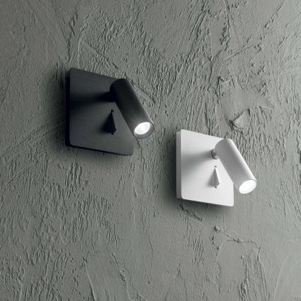 Ideal Lux - LED Sienas starmetis LITE LED/3W/230V CRI 90 melna