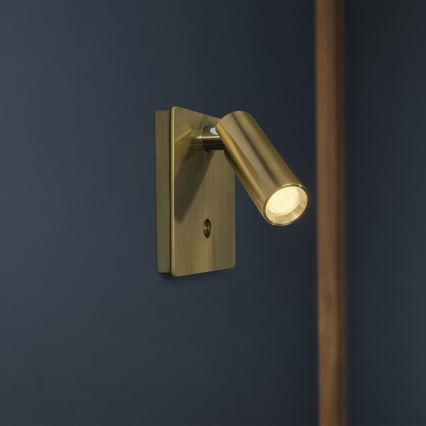 Ideal Lux - LED Sienas starmetis LITE LED/3W/230V CRI 90 misiņš