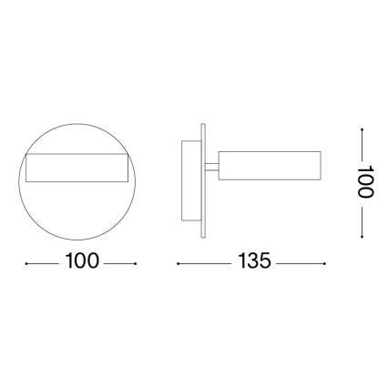 Ideal Lux - LED sienas virziena gaismeklis OBY LED/6W/230V CRI 90 balts