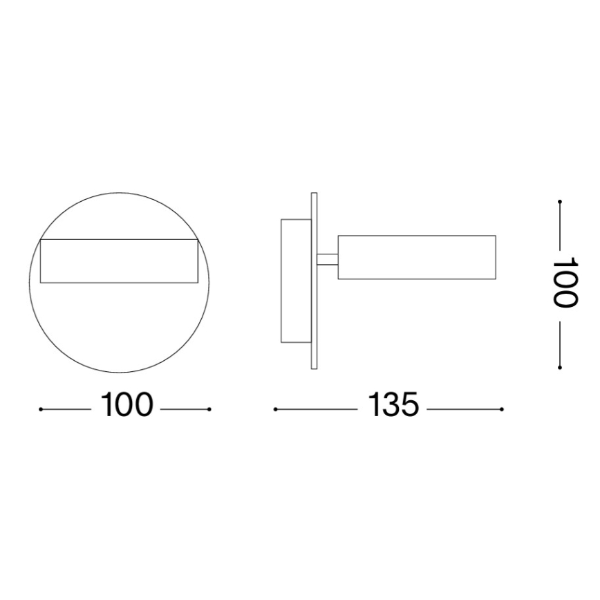 Ideal Lux - LED sienas virziena gaismeklis OBY LED/6W/230V CRI 90 balts