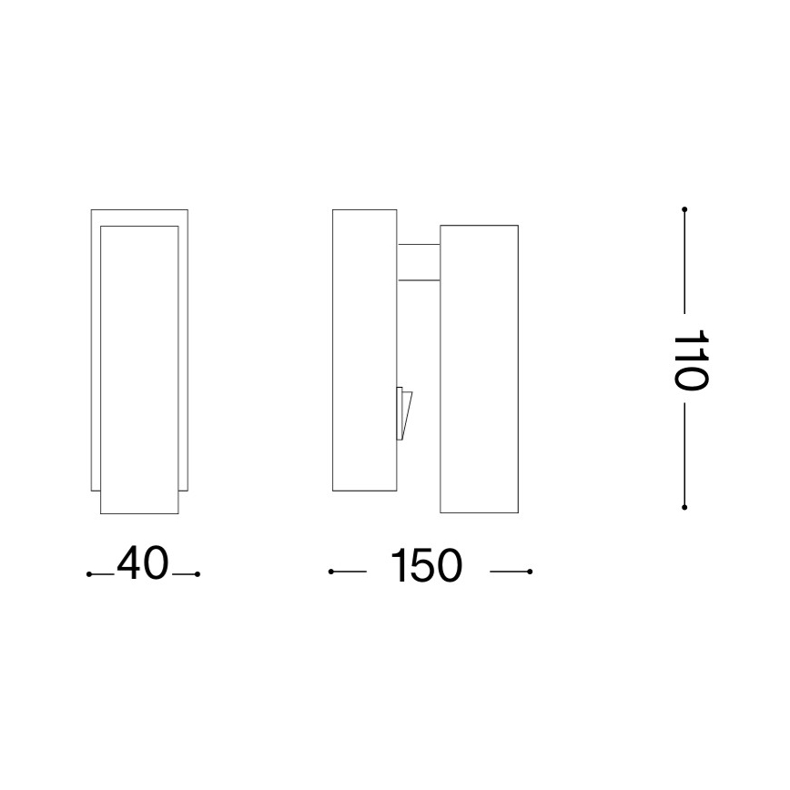 Ideal Lux - LED sienas virziena gaismeklis PAGE LED/3W/230V CRI 90 balts