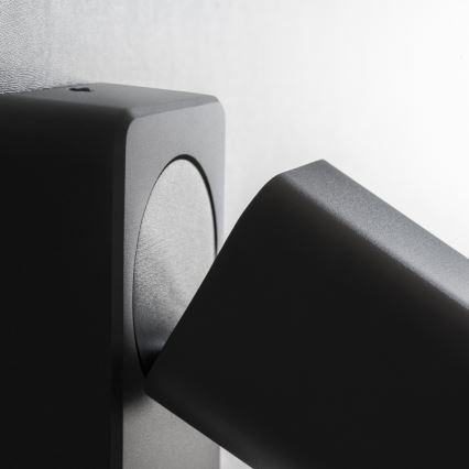 Ideal Lux - LED sienas virziena gaismeklis RUDY 1xGU10/7W/230V CRI 90 melns