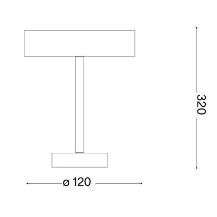 Ideal Lux - LED Skārienvadāma āra lampa TOFFEE LED/2W/230V 2200 mAh CRI 90 IP54 melna