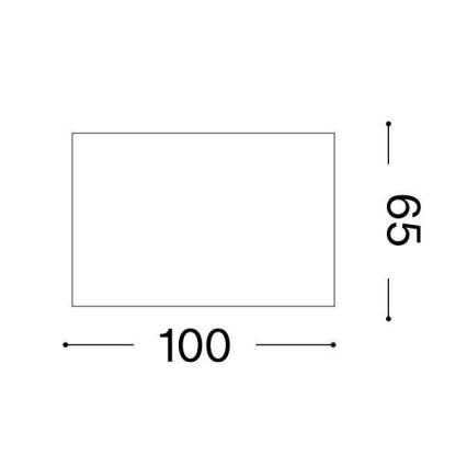 Ideal Lux - LED spot gaismeklis SPIKE 1xGX53/9W/230V 10x10 cm zelta
