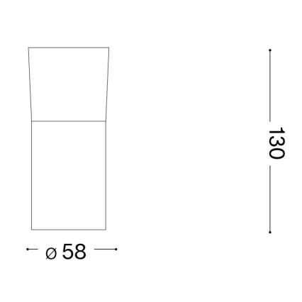 Ideal Lux - LED Starmetis TOBY 1xGU10/7W/230V CRI 90 melna