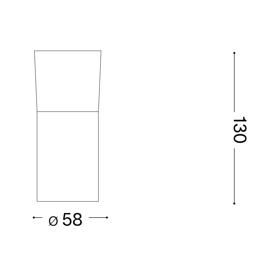 Ideal Lux - LED Starmetis TOBY 1xGU10/7W/230V CRI 90 melna