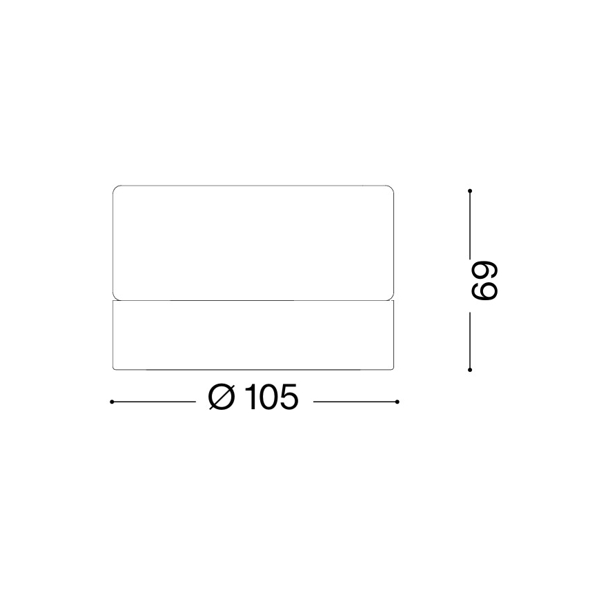 Ideal Lux - LED vannas istabas griestu lampa LOLLY 1xGX53/9W/230V Ø 10,5 cm IP44 balta/caurspīdīga