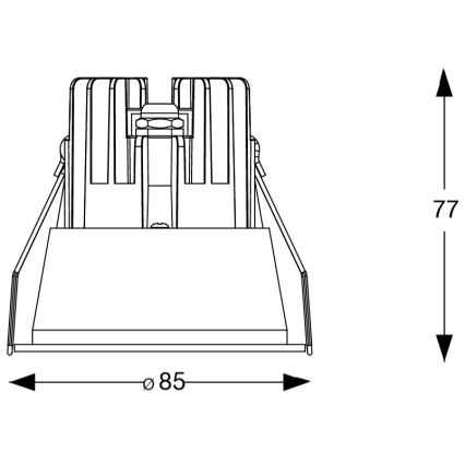 Ideal Lux - LED vannas istabas iebūvējamais griestu gaismeklis GAME TRIM LED/11W/230V 3000K CRI 90 Ø 8,5 cm IP65 balts