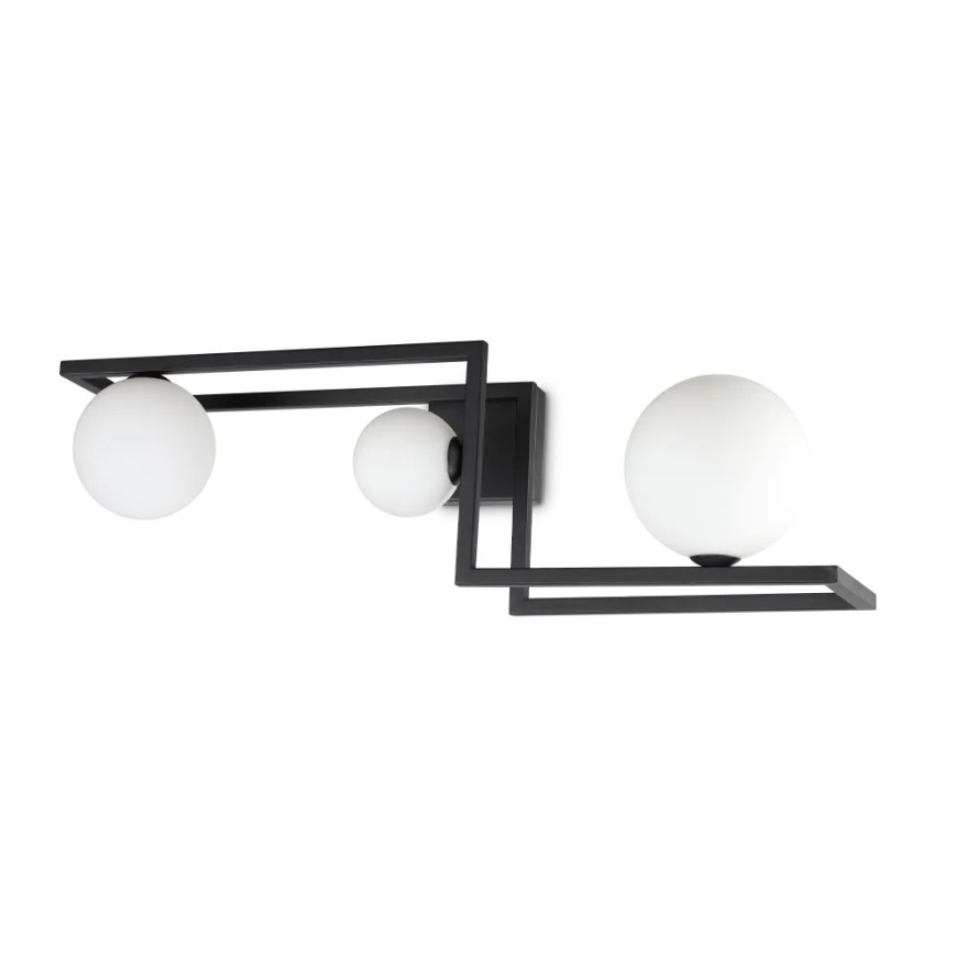 Ideal Lux - LED Virsapmetuma lustra ANGOLO 3xG9/3W/230V melna