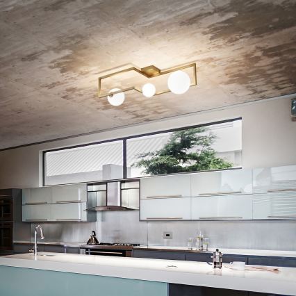 Ideal Lux - LED Virsapmetuma lustra ANGOLO 3xG9/3W/230V misiņš