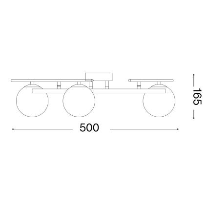 Ideal Lux - LED Virsapmetuma lustra ATLAS 3xG9/3W/230V balta
