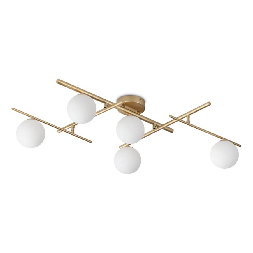 Ideal Lux - LED Virsapmetuma lustra ATLAS 5xG9/3W/230V zelta
