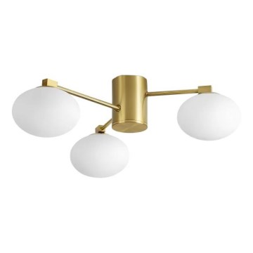 Ideal Lux - LED Virsapmetuma lustra HERMES 3xG9/3W/230V d. 60 cm zelta