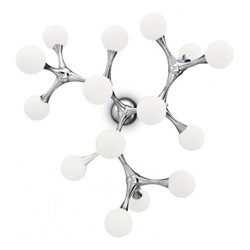 Ideal Lux - LED Virsapmetuma lustra NODINO 15xG9/15W/230V balta