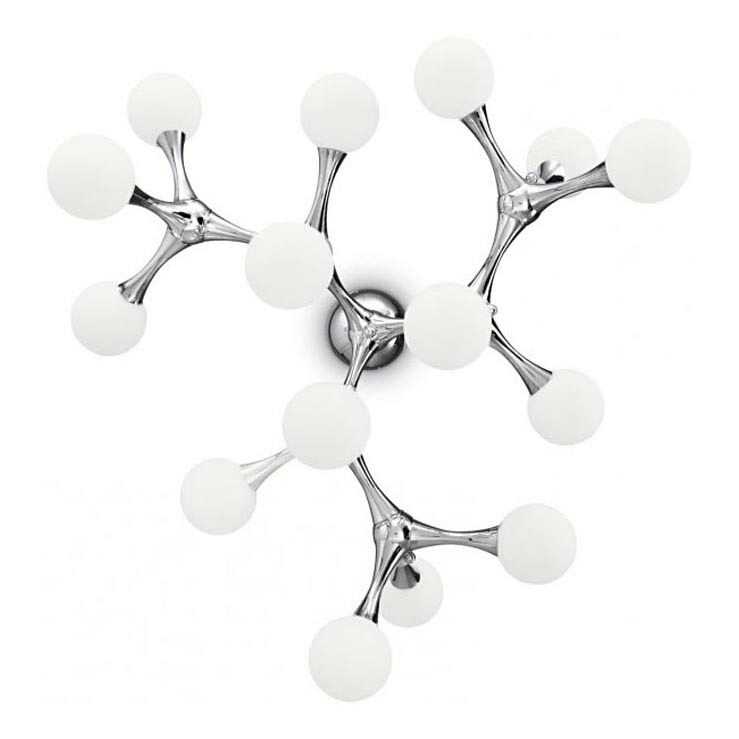 Ideal Lux - LED Virsapmetuma lustra NODINO 15xG9/15W/230V balta