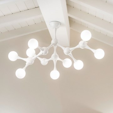 Ideal Lux - LED Virsapmetuma lustra NODINO 9xG9/3W/230V balta