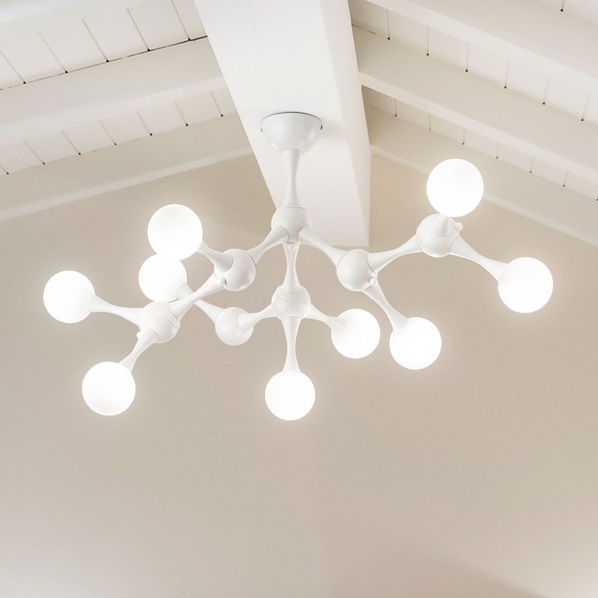 Ideal Lux - LED Virsapmetuma lustra NODINO 9xG9/3W/230V balta