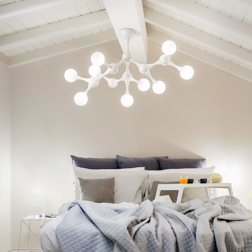Ideal Lux - LED Virsapmetuma lustra NODINO 9xG9/3W/230V balta