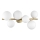 Ideal Lux - LED Virsapmetuma lustra PERLAGE 6xG9/3W/230V 49 cm zelta/balta