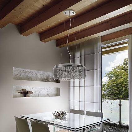 Ideal Lux - Lustra ar auklu AUDI 5xG9/40W/230V dūmakains