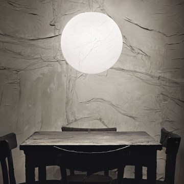 Ideal Lux - Lustra ar auklu CARTA 1xE27/25W/230V d. 30 cm balta