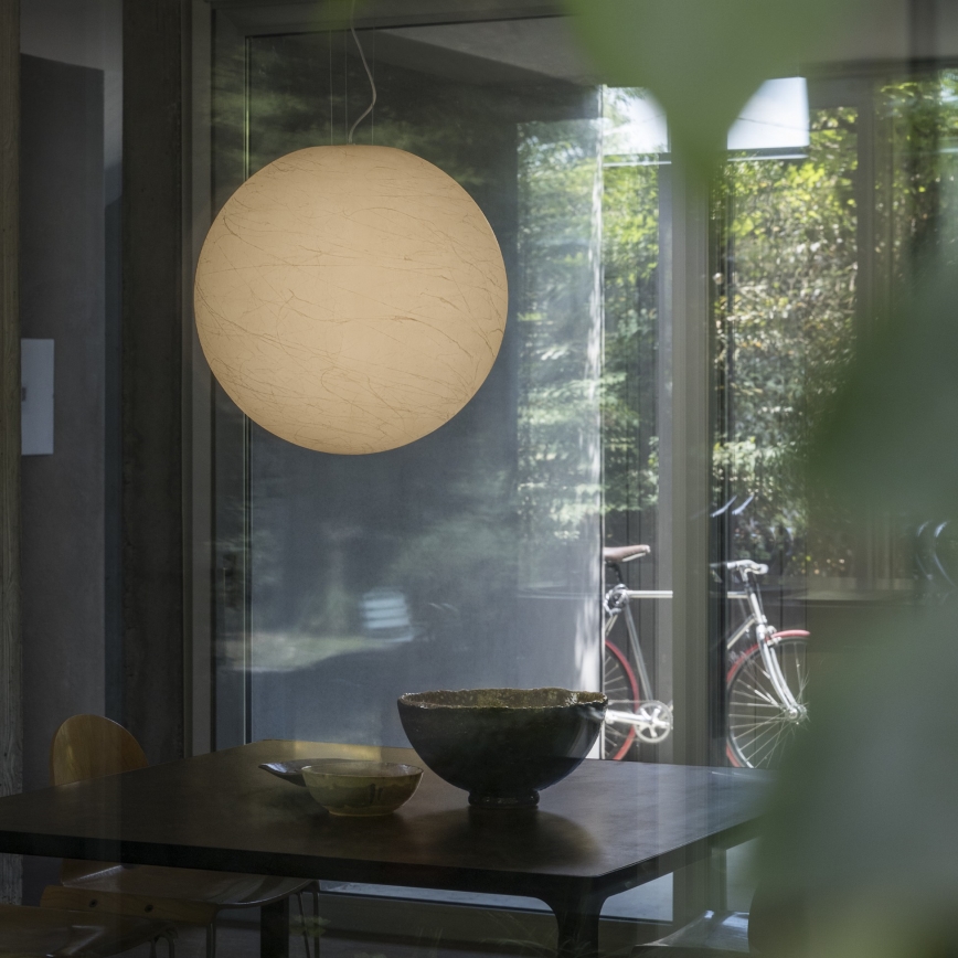 Ideal Lux - Lustra ar auklu CARTA 1xE27/25W/230V d. 30 cm balta