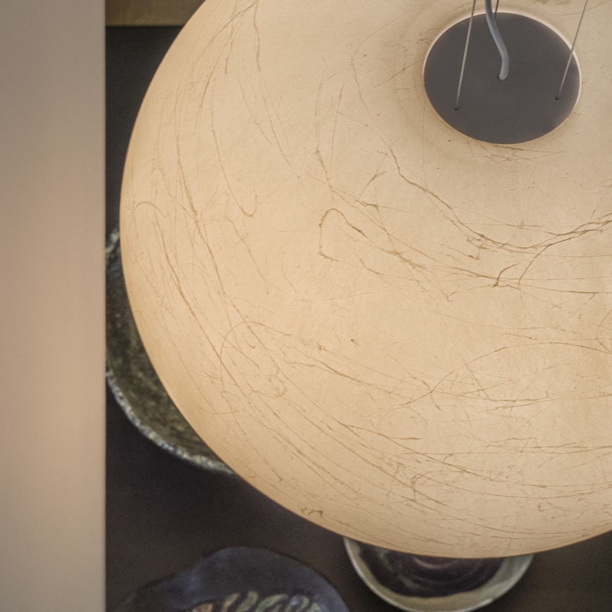 Ideal Lux - Lustra ar auklu CARTA 1xE27/25W/230V d. 30 cm balta