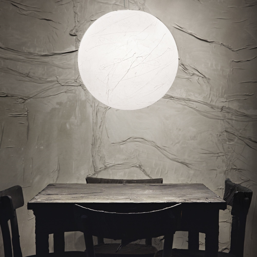 Ideal Lux - Lustra ar auklu CARTA 1xE27/25W/230V d. 40 cm balta