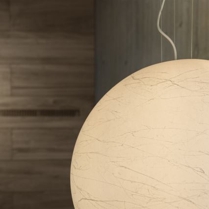 Ideal Lux - Lustra ar auklu CARTA 1xE27/25W/230V d. 50 cm balta